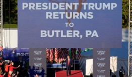 特朗普回到宾夕法尼亚州被暗杀的地点参加一个重要的摇摆州集会