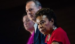 在加州参议院辩论中，民主党人就呼吁巴以停火发生冲突