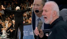 格雷格·波波维奇在比赛中抢麦克风只是另一个令人厌倦的行为