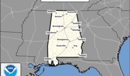 阿拉巴马州圣诞节天气预报仍有雨，但天气暖和