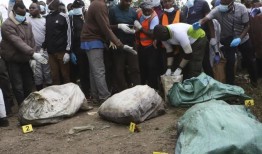 警方在肯尼亚首都逮捕了一名男子，此前在采石场发现了9具被肢解的女性尸体