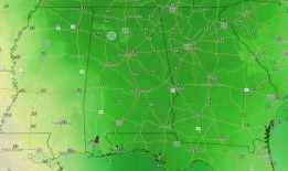 阿拉巴马州圣诞节天气预报仍有雨，但天气暖和